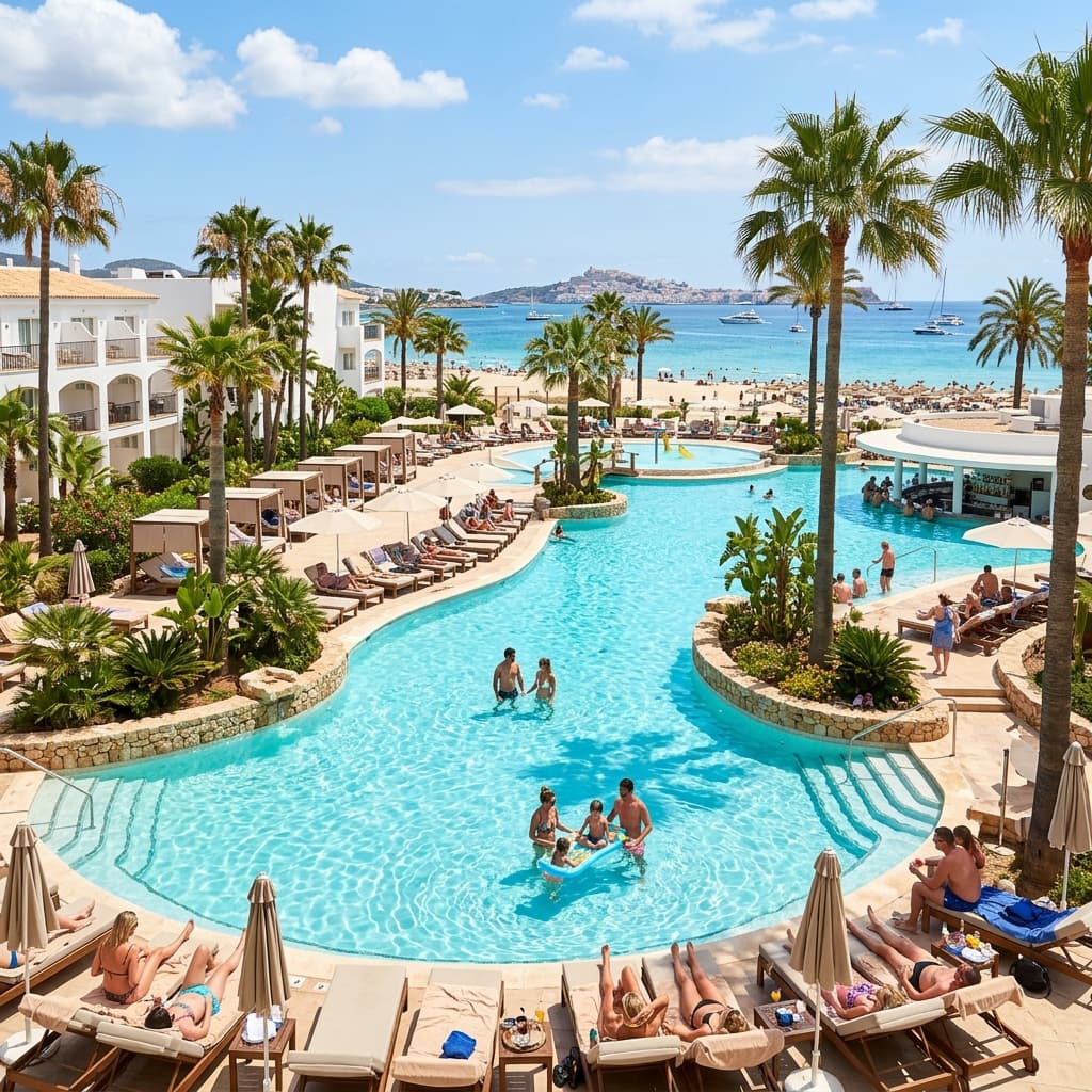 Grand Palladium White Island pool complex