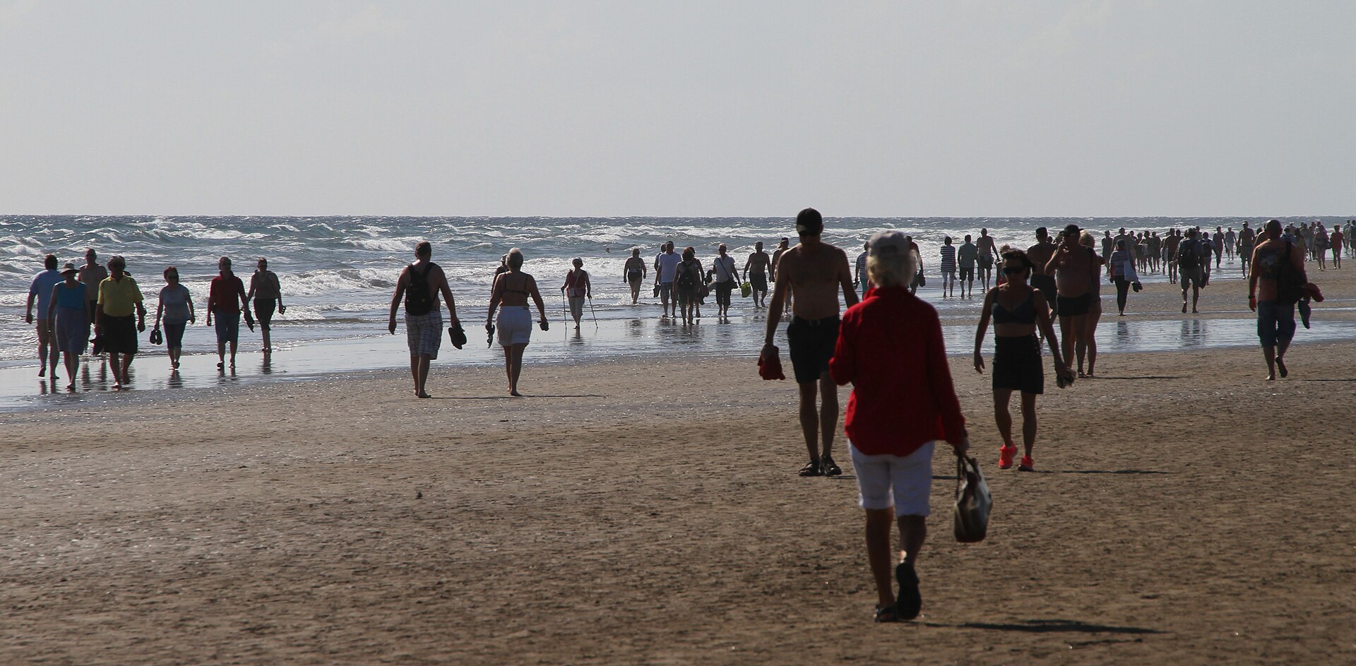 Beach and dunes at Playa del Inglés, Gran Canaria