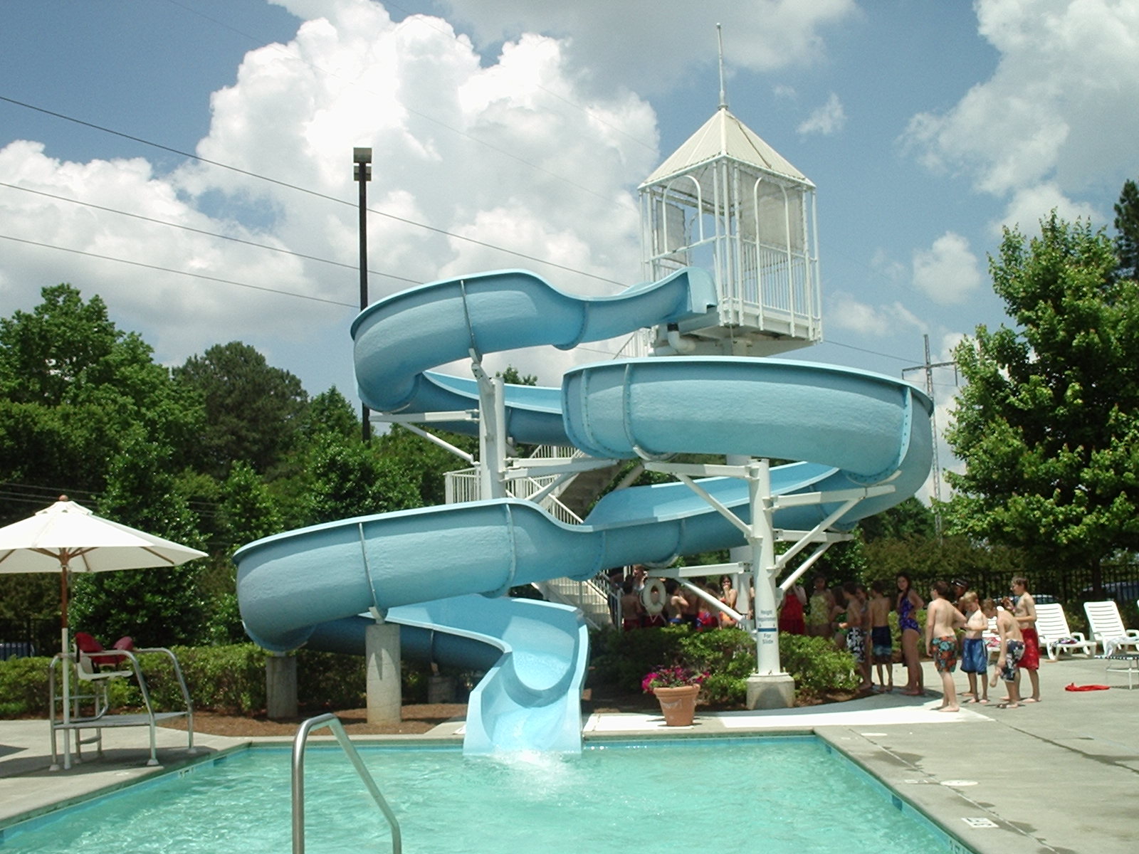 Water park slides