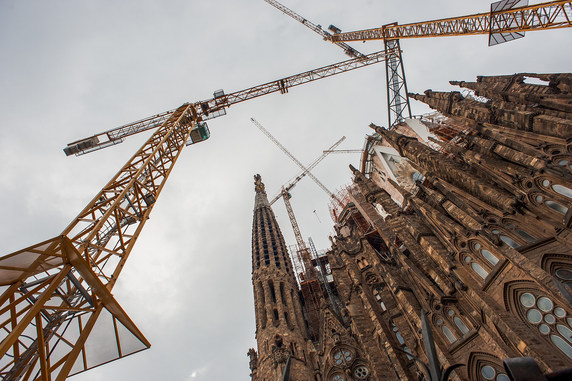 The Sagrada Família facade, Barcelona