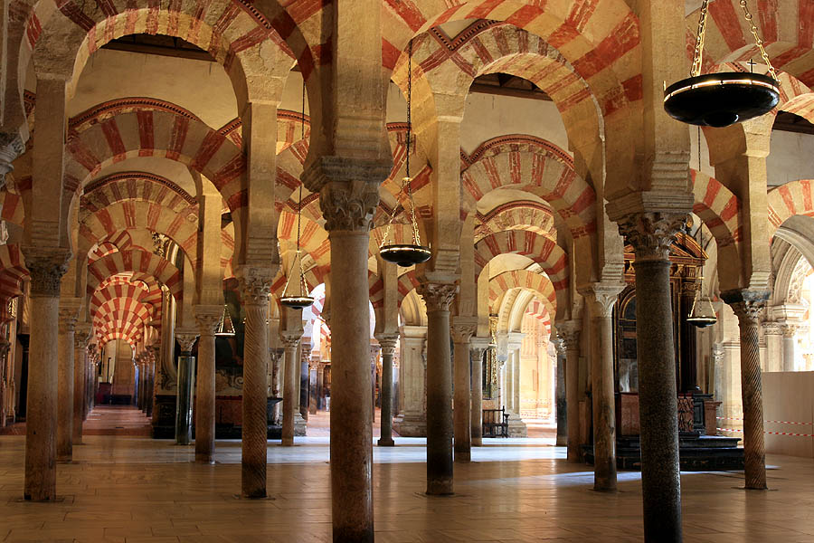 Interior arches of the Mezquita, Córdoba