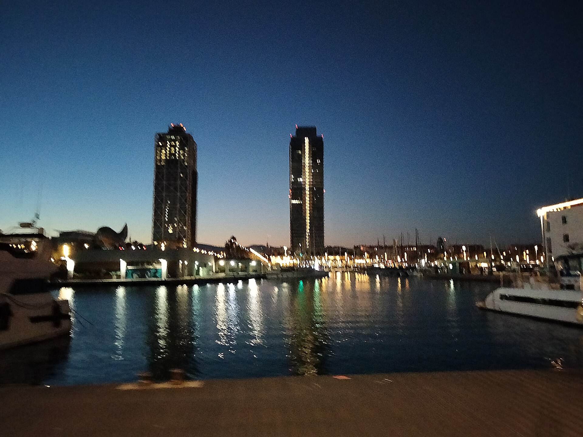 Seafront towers at Port Olímpic, Barcelona
